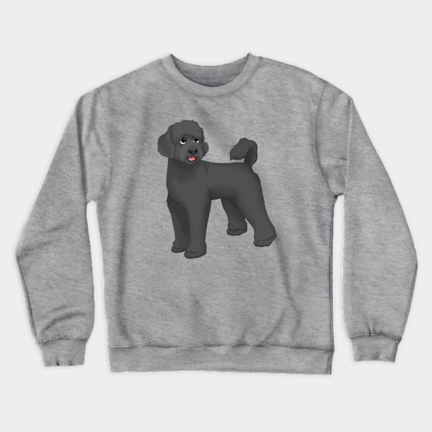 Black Portuguese Water Dog Crewneck Sweatshirt by millersye